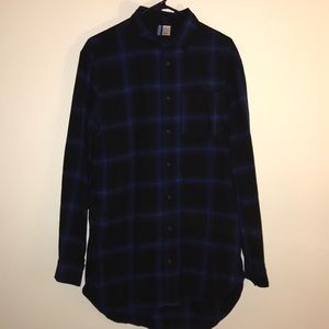 Black & Blue cotton flannel from H&M.